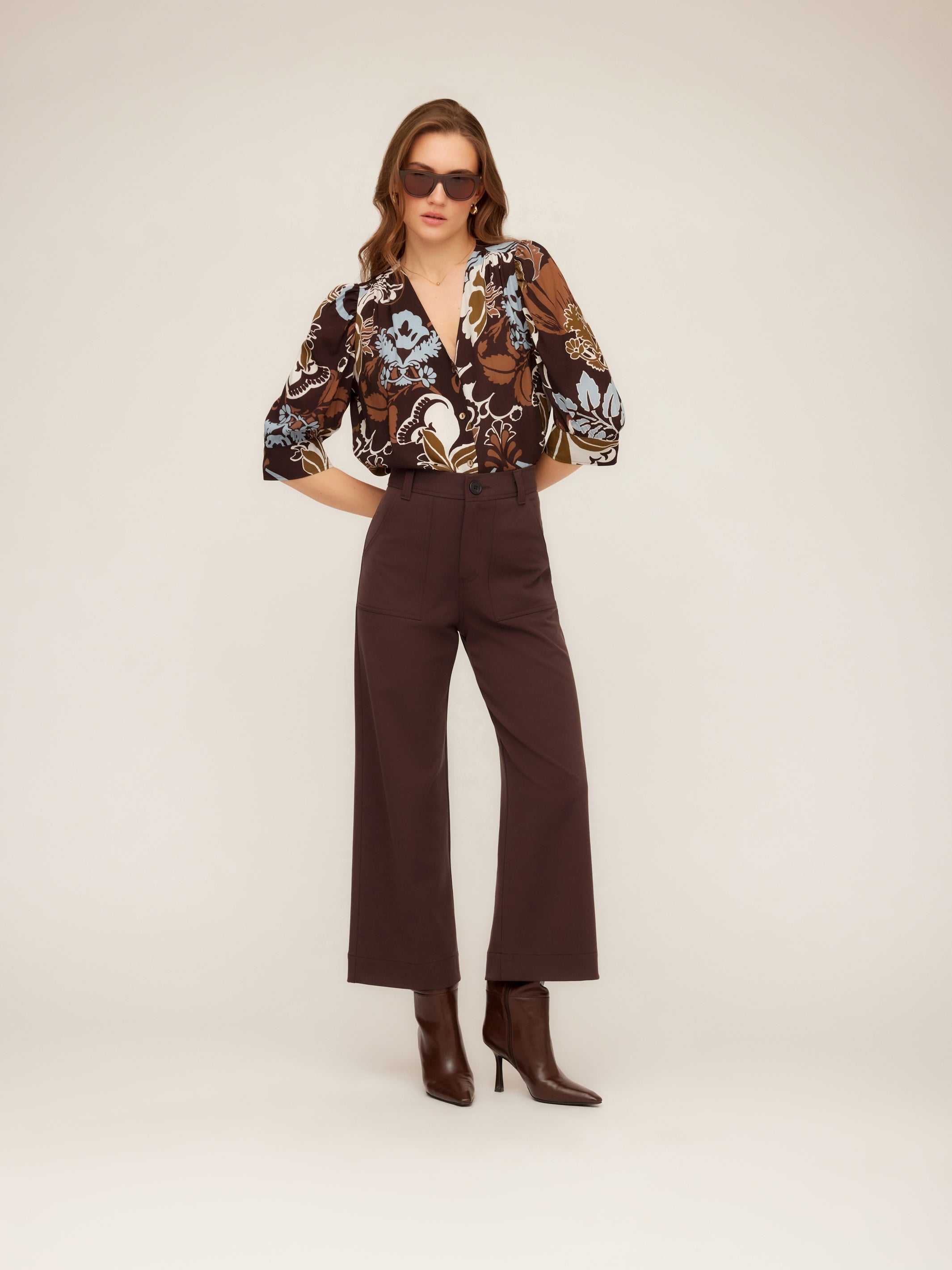 Norah Shirred Sleeve Top