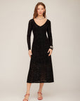 Julia Velvet Burnout Dress