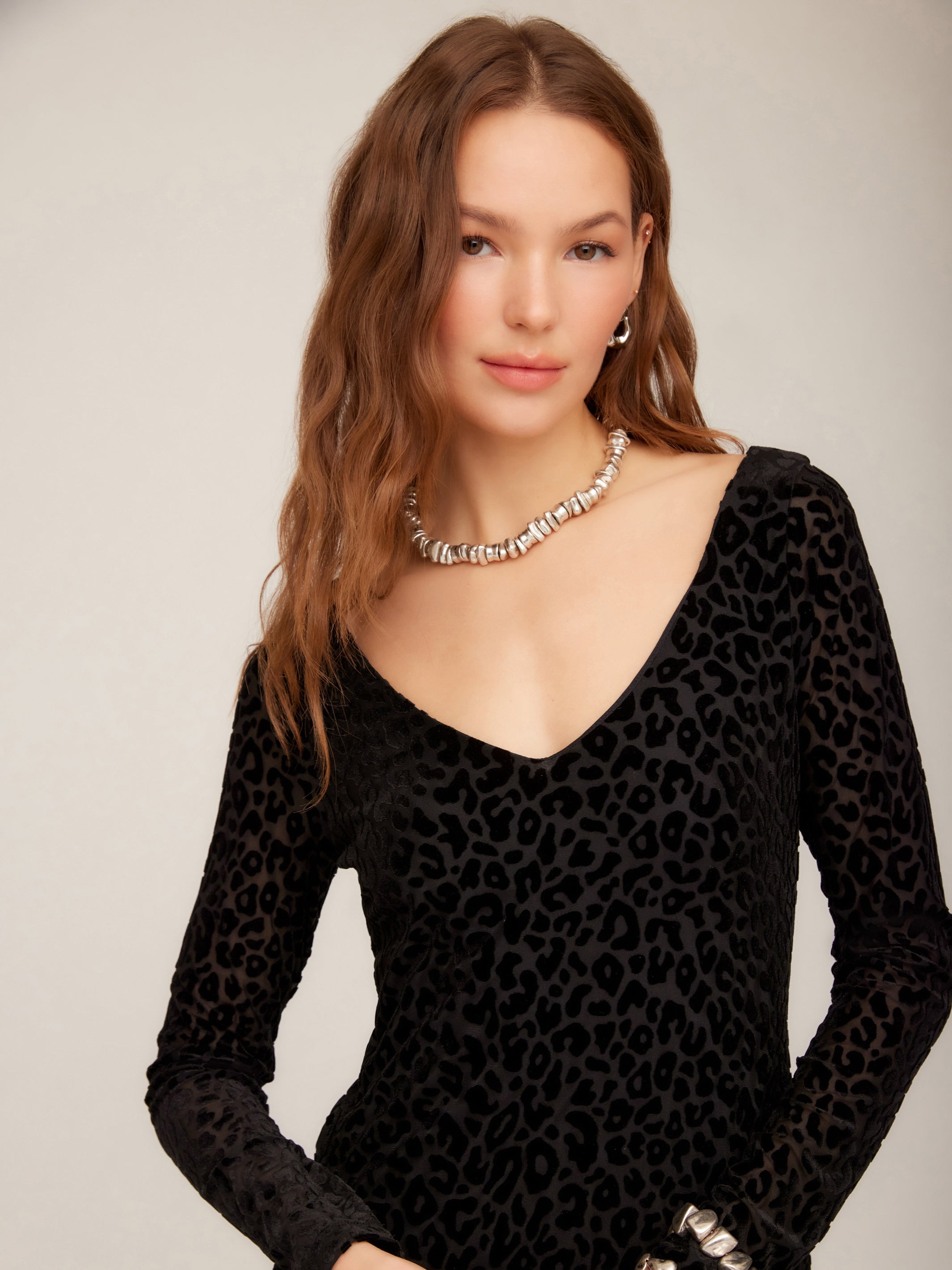 Julia Velvet Burnout Dress