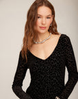 Julia Velvet Burnout Dress