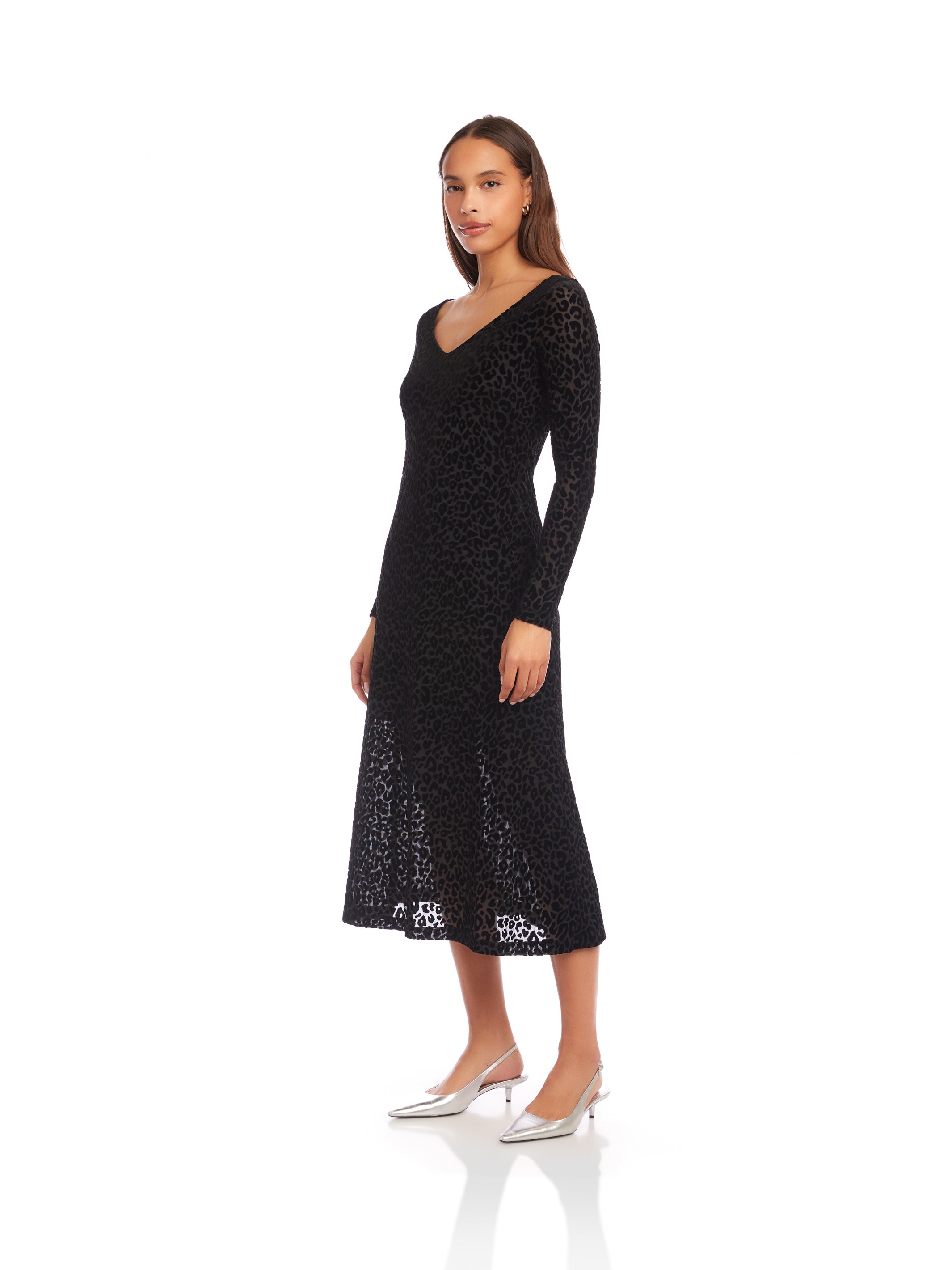 Julia Velvet Burnout Dress