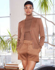 Faux Suede Modern Shorts