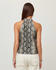 Alexis Faux Leather Halter Top