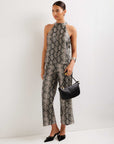 Alexis Faux Leather Halter Top