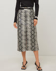 Kaia Faux Leather Midi Skirt