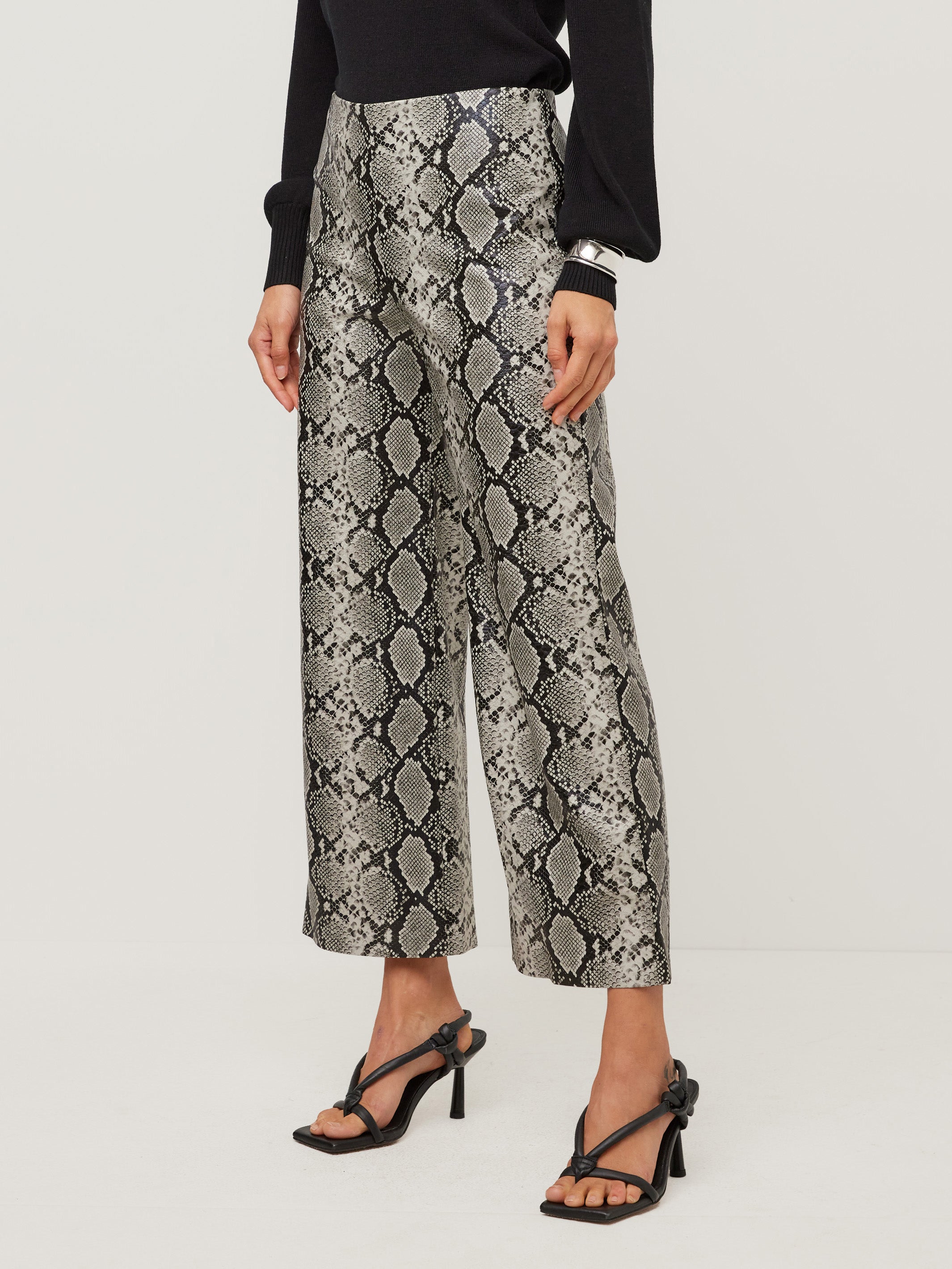 Kelly Faux Leather Cropped Pants | Fifteen Twenty Clothing