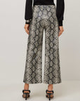 Kelly Faux Leather Cropped Pants