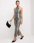 Kelly Faux Leather Cropped Pants