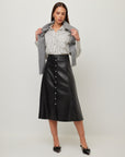 Esmeralda Faux Leather Skirt