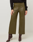 Faux Leather Cropped Pants