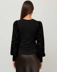 Kaya Contrast Bishop Sleeve Top
