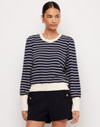 Lynsey Contrast Bishop Sleeve Top
