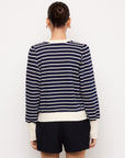 Lynsey Contrast Bishop Sleeve Top