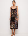 Krissa Drape Front Midi Dress