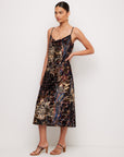 Krissa Drape Front Midi Dress