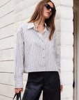 Dianne Stripe Button-Up Shirt