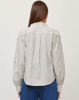 Lizzy Stripe Long Sleeve Ruffle Top