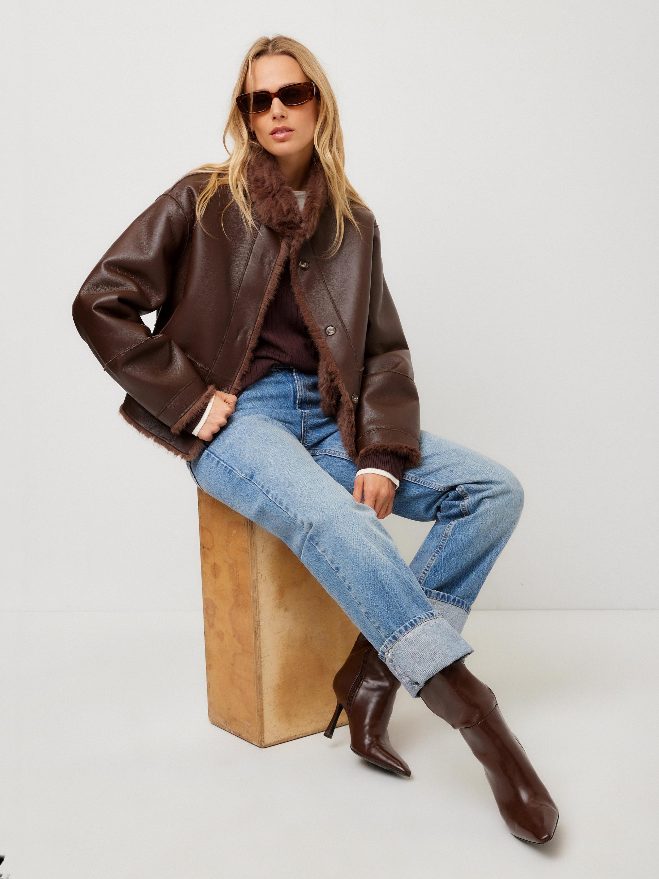 Mackenzie Reversible Faux Fur Coat | Fifteen Twenty Clothing