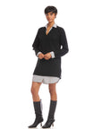 Carrie Mixed Media Sweater Dress