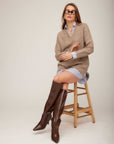 Carrie Mixed Media Sweater Dress