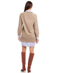 Carrie Mixed Media Sweater Dress