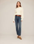 Brylee Crochet Flower Detail Sweater