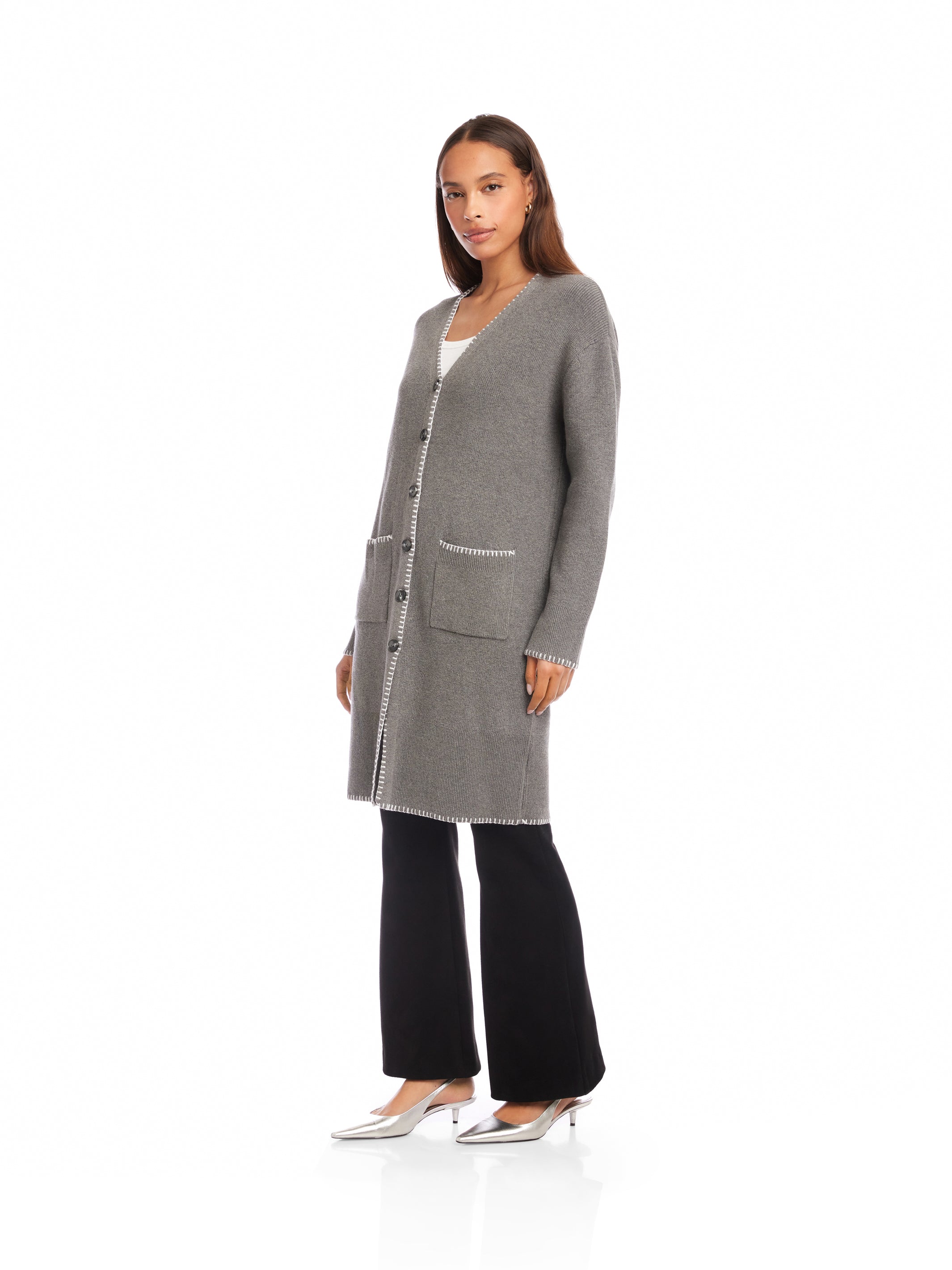 Ariel Edge Stitch Cardigan Sweater