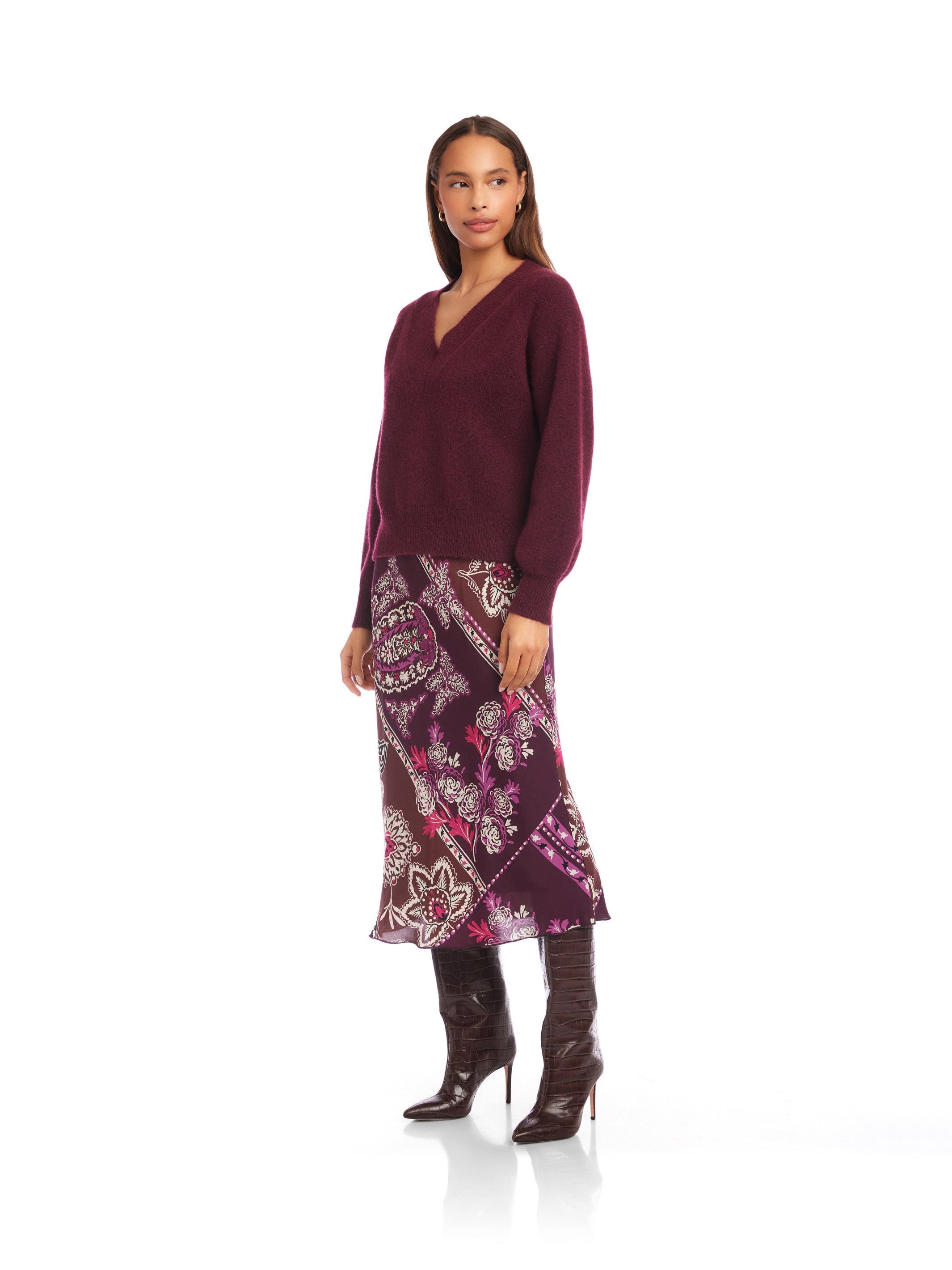 Heather V-Neck Sweater