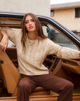Levie Metallic Sweater
