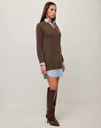 Carrie Mixed Media Sweater Dress