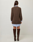 Carrie Mixed Media Sweater Dress
