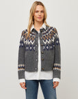 Alina Mixed Media Jacquard Cardigan