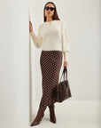 Lia Shirred Sleeve Sweater