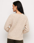 Ash Embellished V-Neck Sweater