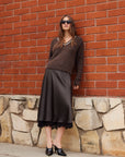 Ash Embellished V-Neck Sweater