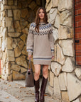 Vera Jacquard Sweater Dress