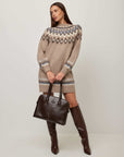 Vera Jacquard Sweater Dress