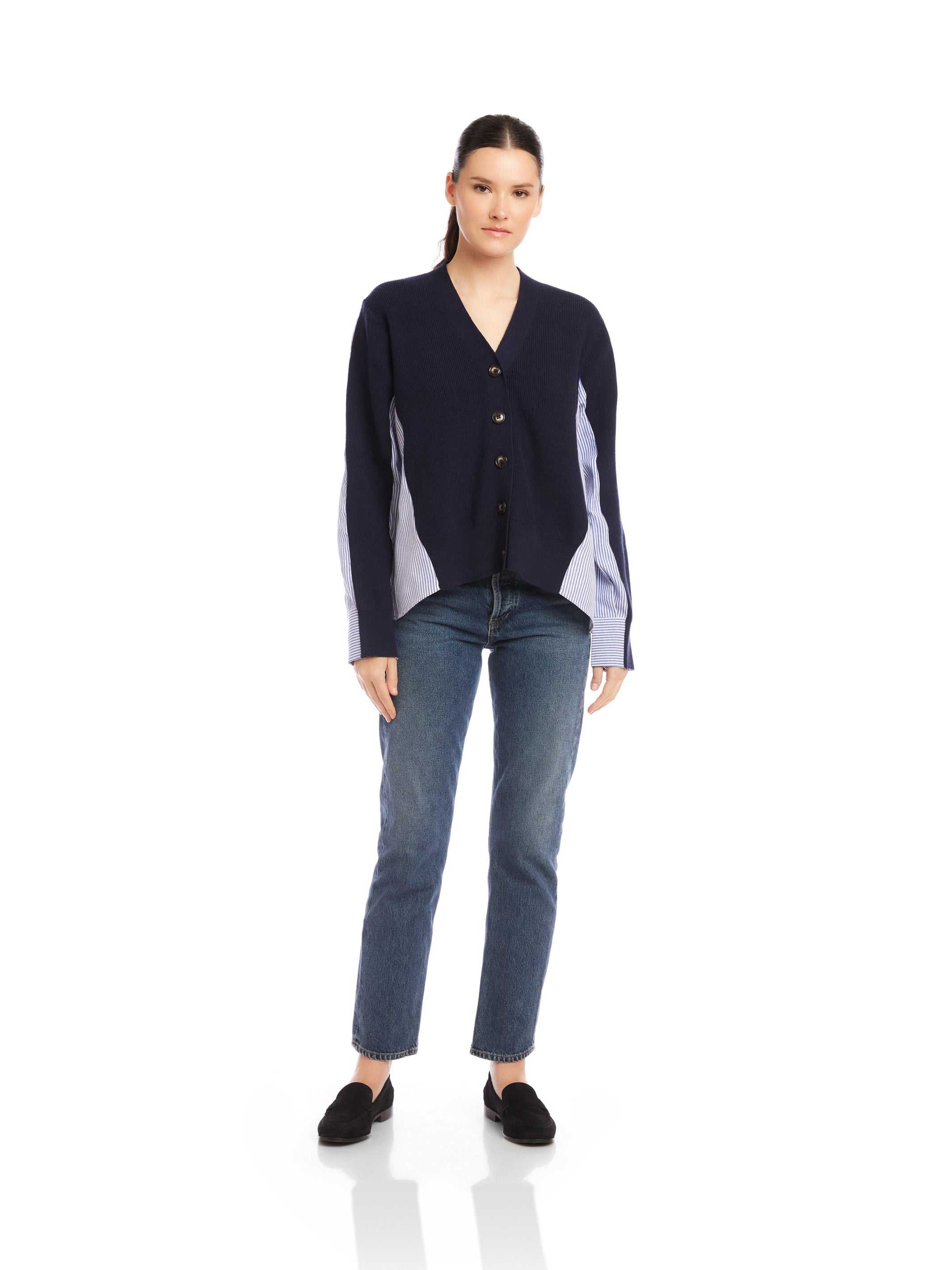 Celine Mixed Media Cardigan