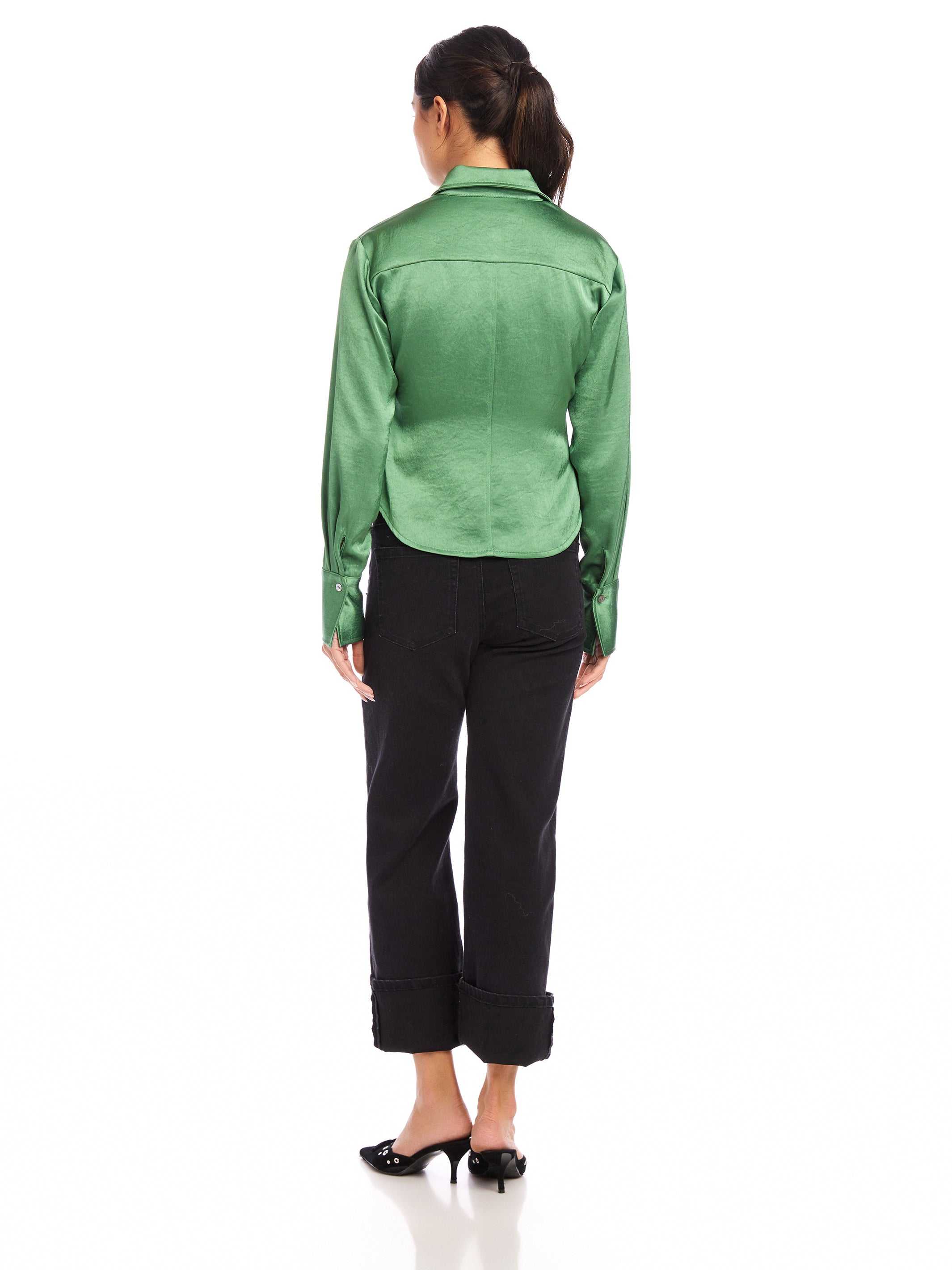 Tawnie Side-Pleat Shirt