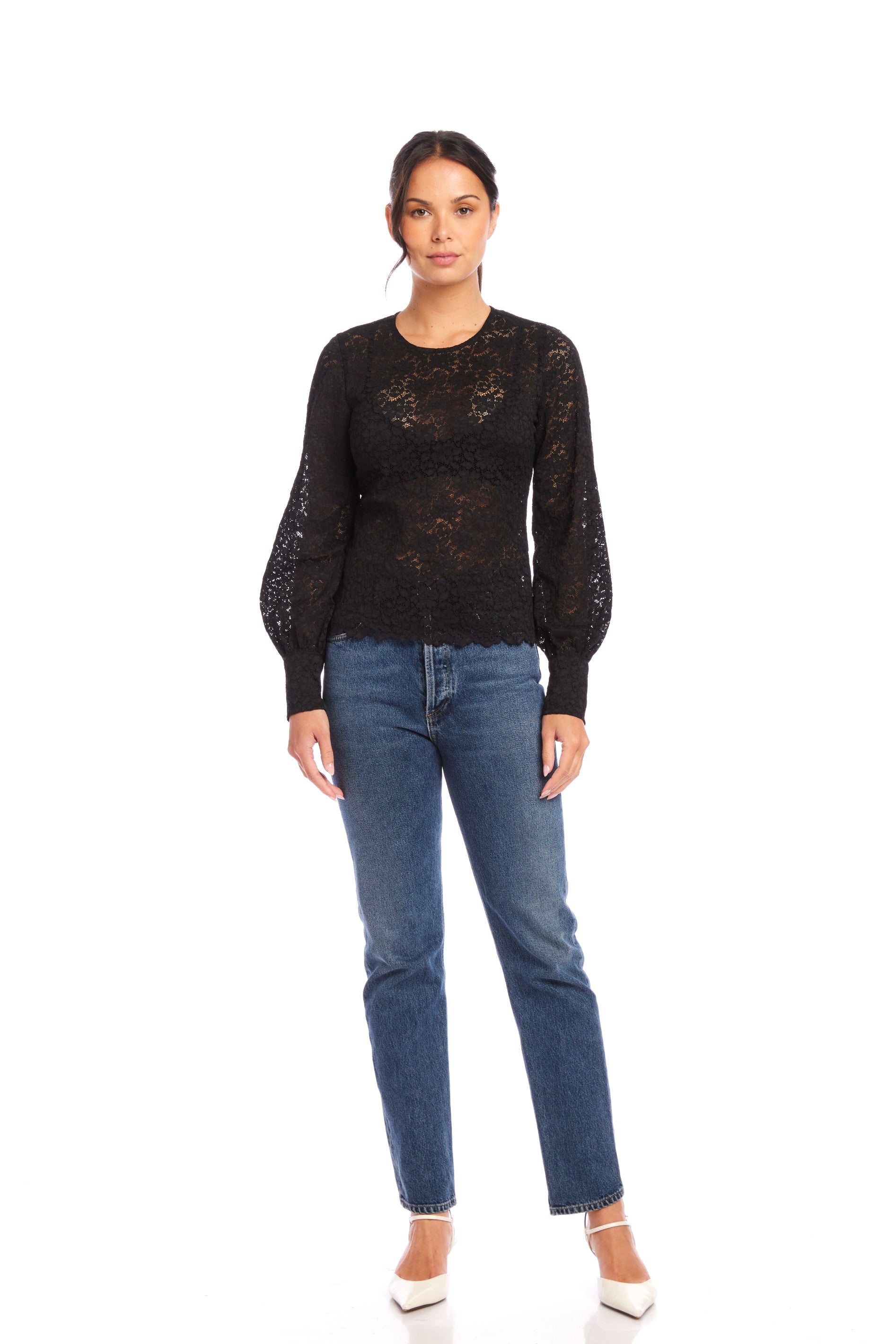 Ina Stretch Lace Top