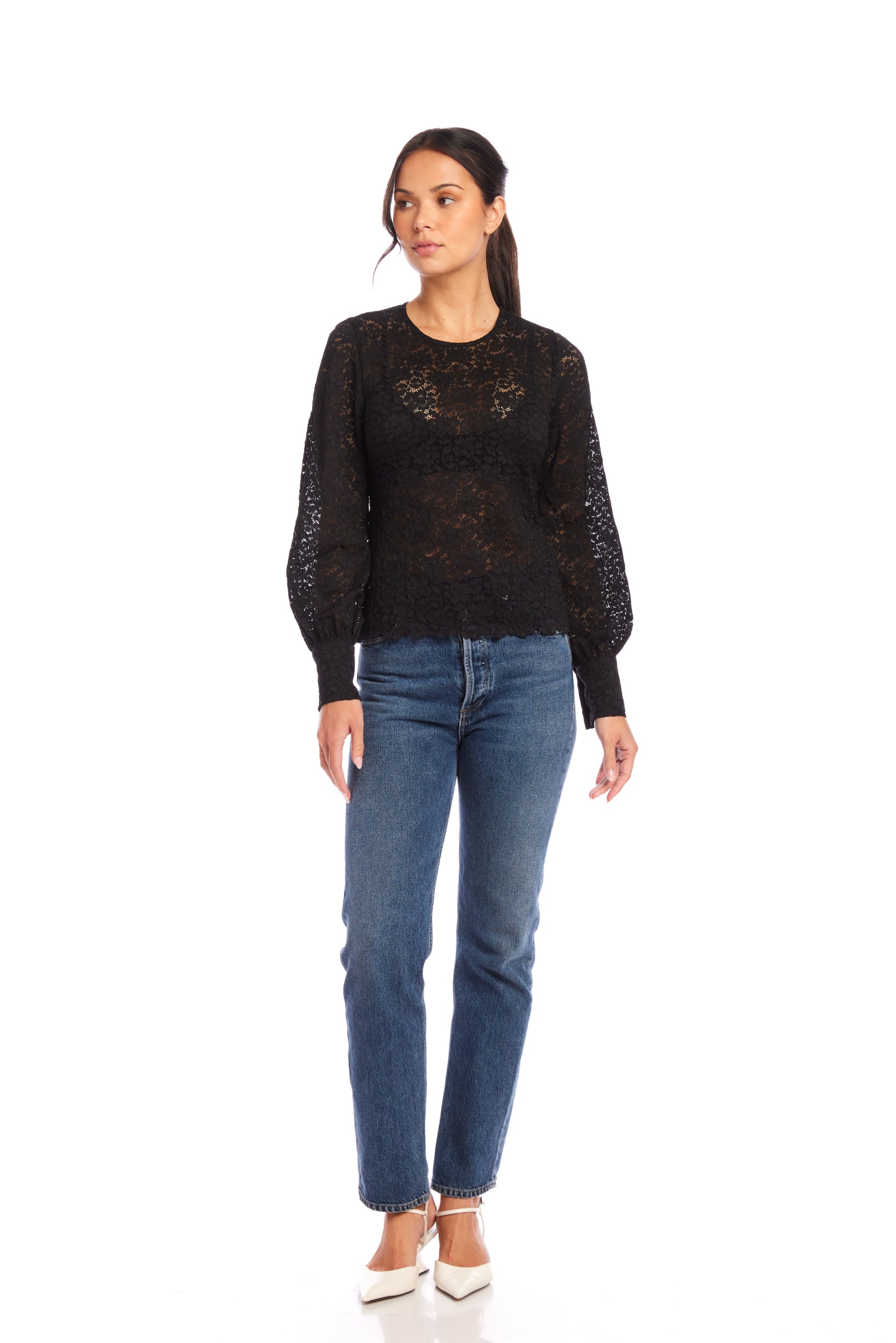 Ina Stretch Lace Top
