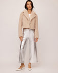 Faux Leather Cropped Pants