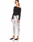 Faux Leather Cropped Pants