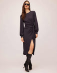 Addie Side-Knot Midi Dress