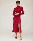 Fiona Shirred Midi Skirt