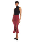 Fiona Shirred Midi Skirt