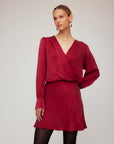 Denise Drape Front Dress