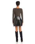 Britney Faux Patent Leather Mini Skirt