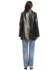 Janet Faux Patent Leather Jacket