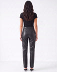 Laurel Faux Leather Straight Leg Pants